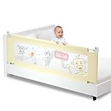 ZHANGYUEFEIFZ Baby Bettgitter tragbares Bettgitter bettschutzgit Bettgitter Bettschutzgitter Klappbar Kinderbettgitter Vertikale Einstellung Babybettgitter Für Kleinkinder (Size : 200cm)