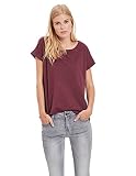 Vila Damen Vidreamers Pure Fav T-Shirt, Rot (Winetasting Winetasting), 36 (Herstellergröße: S)