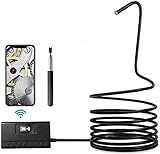 YUKM 5.5Mm Wireless-Endoskop-Kamera, 6LED-Leuchten, 2 Millionen Pixel 5M WiFi-Autoinspektionskamera, IP68 Wasserdicht, Geeignet Für Android- Und Ios-Smartp