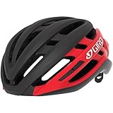 Giro Unisex – Erwachsene Agilis MIPS Fahrradhelm Road, Matte Black/Bright red, L (59-63cm)