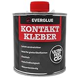 Everglue Kontaktkleber ist elastisch wasserfest 250g Pinseldose Superkleber extra stark Alleskleber Lederkleber Metallkleber Schuhkleber extrem starker Kleber für höchste Festigkeit Rep