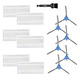 iAmoy Ersatz Hocheffiziente Filter und Seitenbürsten Ersatzteilset Kompatibel mit Tesvor M1 Tesvor X500 X500pro iAmoy X18-1 Staubsauger Roboter,12er Pack