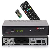 RED OPTICUM Nytro Box Plus Hybrid-Receiver HD-TV I DVB-C & DVB-T2 Receiver mit Aufnahmefunktion PVR - HDMI - USB - SCART - Coaxial Audio - Ethernet - LED Display I Digitaler Kab