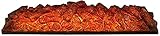 Elektrischer Wandkamin, Simulierter Flammeneffekt, Mit Fernbedienung, Flame Bare Carbon Traditional Herd Design (Größe: 96 * 15 * 24Cm)