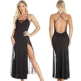 GVIANCXI Damen Kleider Sexy Spitze Lang Langarm V-Ausschnitt Negligee Schwangerschafts Umstandskleid Cocktailkleid Abendk