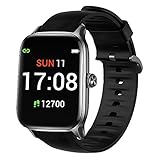 Giaogor Armband Kompatibel Für Letsfit EW1 Smartwatch, Sport Silikon Classic Ersatz Uhrenarmband Für Letsfit EW1 / Letsfit IW1 / Letsfit EW2 Smartwatch (schwarz)