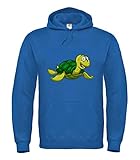 Hoodie - Schildkröte Cartoon Comic Freudig - Kapuzenpullover Unisex für Kinder - Junge und M