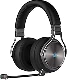 Corsair Virtuoso RGB Wireless SE High-Fidelity Gaming Headset (Slipstream Technologie, 7.1 Surround Sound, iCUE RGB, für PC, Xbox One, PS4, Switch und Mobilgeräte) Gunmetal (Generalüberholt)