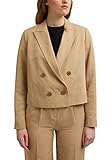 ESPRIT Collection Damen 031EO1G305 Sportjacke, 270/BEIGE, 36