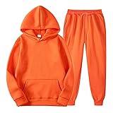 BUZHIDAO Joggingset Kapuzenpullover Jogginghose 2-Teilig Suit Sportanzug Langarm Kapuzenpullover und Jogginghose Sportanzug Anzug Tracksuit Bekleidungsset Unisex