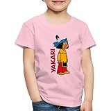 Spreadshirt Yakari Stehend Logo Kinder Premium T-Shirt, 110-116, H