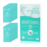 Teeth White Stripes, 28Pcs Zahnweiß Streifen Professionelles Bleaching für Weiße Zähne Zahnweiß mit Kokosöl D