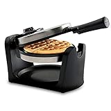 950W Multifunktions-Waffeleisen ，180 ° drehbares belgisches Waffeleisen mit antihaftbeschichteten Kochplatten ，Abnehmbare Tropfschale und Klappgriff ，Einstellbare Temperaturregelung Einstellbare T