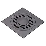 TOPINCN Duschablauf mit Sieben Edelstahl Bodenablauf Verdickte Heavy Duty Home Badezimmer Dusche Desodorieren Quadratischer Duschbodenablauf(Bodenablauf der Waschmaschine)