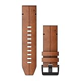 QUICKFIT-Leder-Armband 26mm Braun Schnalle in Schiefergrau für Fenix 6X 010-12864-05