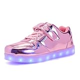 Licht Schuhe LED Leuchtende Blinkende Low-top Sneaker USB Aufladen Shoes,7 Farbe Blinkend LED Schuhe Unisex