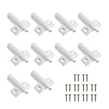 Amindz 10 Stück Möbeltürdämpfer,Weiß Küche Schranktür Stop,Geräuschreduzierung Stoßdämpfer,Softclose Dämpfer für Tür, Schrank,Schublade,Stoßstang