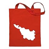 Kiwistar Bremen Deutschland Silhouette Tragetasche Baumwolltasche Stoffbeutel Umhängetasche Langer Henk