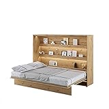 Schrankbett LENART Wandklappbett 140x200 BED CONCEPT Horizontal E