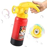 Zilosconcy Seifenblasenmaschine Kinder Feuerlöscher Form Blase Maschine Blase Blasvorrichtung Blase Windmühle Blasenmaschine Bubble Wand mit 5 Schaum Wasser 10 ML