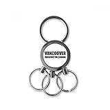 DIYthinker Vancouver Washington Kanada Stadt Land Edelstahl Metall-Schlüsselanhänger Ring-Auto Keychain Keyring Clip Geschenk