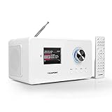 Blaupunkt IRD 30c Internetradio (inklusive DAB, Digital-Radio, UKW-Empfang, Wlan Küchenradio, RadioWecker und Uhrenradio, Farb-Display mit App-Funktion, Miniradio im edlen Design und Fernbedienung)