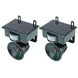 Gfhrisyty 2 x Ultraschall-Vogelvertreiber für den Außenbereich, Garten, Tierabwehr, Vogelabwehr, PIR-S