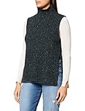 Maerz Damen Pullunder Turtleneck Kurzer Pullover, Fir Green, Regular F