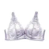 WDSFT LNLW Frauen Plus-Größe Magie Aufzug Baumwolle in voller Figur Spitze Entlastungs-BH (Color : Grey, Size : 32/70B)