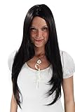 WIG ME UP - 3217-2 Perücke schwarz Mittelscheitel langes glattes H