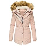 GefüTterte Herbstmantel Oder Parka Damen Outdoorjacken Softshelljacke Regenjacke Lang Regenmantel Mit Kapuze Wasserdicht üBergangsjacke Windbreaker Regenparka L