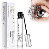 Wimpernserum, 5 ml Wimpern Serum für Lash Schnell Wachstum, Augenbrauenserum mit Natürlichen Zutaten, Wimpern Booster für Längere, Dichtere und Vollere Wimpern und Augenbrauen, Läng