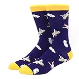 3 Paar Hochwertige gekämmte Baumwollsocken Essen Muster Lange Röhre Lustige Glückliche Männer Socken Neuheit Skateboard Crew Casual Crazy Socken -a18