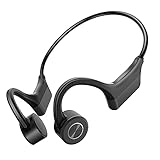 Knochenschall Kopfhörer, WANFEI Bluetooth 5.0 Wireless Bone Conduction Kopfhörer, Open Ear Sport Kopfhörer, Kabelloser Kopfhörer BT Headphones mit Mikrofon für Sport Hören Radfahren Laufen Gy