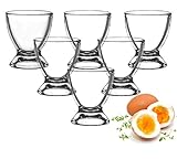 Sendez 12 Eierbecher aus Glas Eierständer Eierhalter Glaseierb