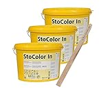 StoColor In weiß Innenfarbe 45 Liter Set mit einem Rührstab (3 Eimer/1 Rührstab) Innenfarbe Wandfarb