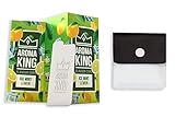 Aroma King - Premium Zitrone-Minze Aromakarte 25er Set | Zitrone-Minze Karte für unvergesslichen Flavour Geschmack. Inkl. ein Taschenascher von SweedZ