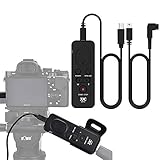 JJC 8-in-1 Video Fernauslöser Multi-Terminal Kabel-Fernbedienung für Sony FDR- AX33 AX53 PJ410 CX405 CX900 & a6600 a6100 a6500 a1 a7 IV A9 II RX100 VII a7R IV A7 Kamera Ersetzen Sony RM-VPR1