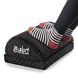 HBselect Füßauflage aus druckausgleichendem Memory Foam Füßkissen Fußstütze Fußablage Ergonomisches Fußstützenkissen mit Antrutschbeschichtung (Wassertropfen, 2 Teile)