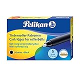 Pelikan 946483 Tintenroller-Patronen schwarz, Etui mit 5