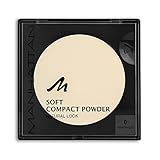 Manhattan Soft Compact Powder, Helles Kompakt Puder mit Puderquaste für einen matten, ebenmäßigen Teint, Farbe Transparent 0, 1 x 9g