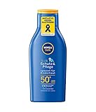 NIVEA SUN Kids Schutz & Pflege Sonnenmilch LSF 50+ Reisegröße (100 ml), pflegende Sonnencreme mit LSF 50+, extra wasserfeste Sonnenlotion für emp