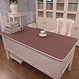 ZCRAFT Tischdecken 3.0mm PVC-tischdecke, öldropfrockig, Füllfeste, Wasserdicht Hitzedichte Wipe Saubere Vinyl-Kunststoff-tischabdeckung Tabelle(Size:90 * 160cm,Color:EIN)