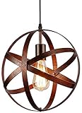 Vintage Pendelleuchte,Retro Pendellampe,Hängelampe Industrial E27 Metall für Esszimmer Schlafzimmer Wohnzimmer 30