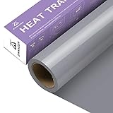 Zwanzer Plotterfolie Textil,30.5cm× 3.66m Flexfolie für Cricut und Silhouette Cameo,Verwendet in DIY-T-Shirt-Kleidung und Anderen Stoffen (Silber)