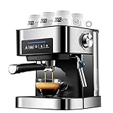 FACAZ Kaffeemaschine, Espressomaschine Heim Klein Halbautomat Gewerbe Hochdruck Dampf Milchaufschäumen Büro 20b