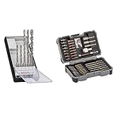 Bosch ProfessionalPro 5tlg. Hammerbohrer-Set (SDS-plus-7) & Professional 43tlg. Schrauber Bit Set (Zubehör für Elektrowerkzeuge)