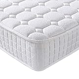 Matratze 160x200 7-Zonen Federkernmatratze Vesgantti Taschenfederkernmatratze Mittelfeste Orthopädischem Tonnentaschenfederkernmatratze (H3, Tight-top 24cm)