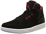 Nike Herren, Jordan 1 Flight 3, schwarz (Black/Gym red-White), 41