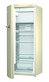 Gorenje ORB 153 C-L Kühlschrank mit Gefrierfach / A+++ / Höhe 154 cm / Kühlen: 229 L / Gefrieren: 25 L / Beige/ DynamicCooling-System / LED Beleuchtung / Oldtimer / Retro C